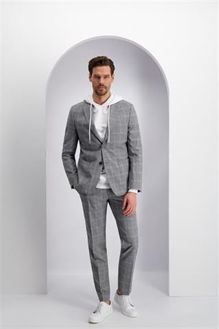 Biała bluza męska z kapturem 74042 - 377711