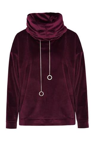 Purpurowa bluza z łańcuszkami 84126 - 37891