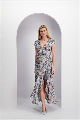 Zwiewna efektowna sukienka we wzory 85900 - 381271