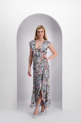 Zwiewna efektowna sukienka we wzory 85900 - 381291
