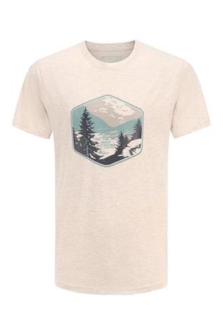 Bawełniany t-shirt z kolorowym nadrukiem 58792 - 382731
