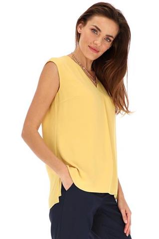 Elegancka żółta bluzka damska 58834 - 391161