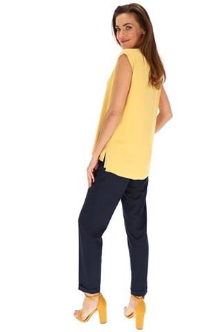 Elegancka żółta bluzka damska 58834 - 391191