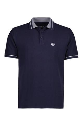 Granatowe polo męskie 74033 - 393071