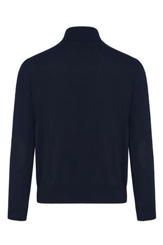Granatowy sweter ze stójką 72764 - 39641