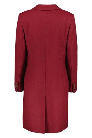 Bordowy płaszcz wełniany 86151 - 404891