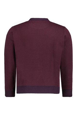 Bordowy sweter round neck 74048 - 405531