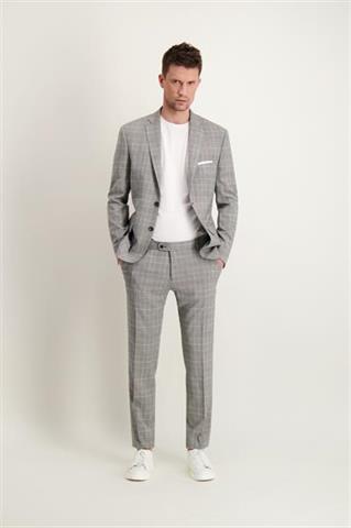 Garnitur w kratę z Virgin Wool 35293 - 409831