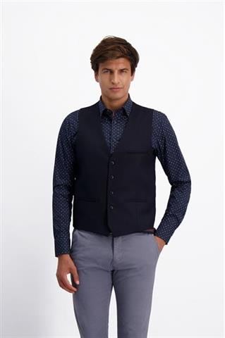 Granatowa kamizelka męska casual 10203 - 411841