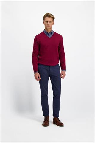 Sweter v-neck z wełną 74076 - 416941