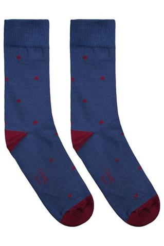 Niebieskie skarpety w kropki 76086 - 435801