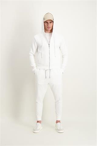 Biała bluza męska z bawełną 07002 - 442591