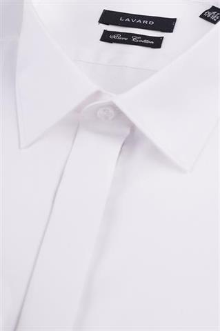 Biała koszula na spinki 90695 - 4461