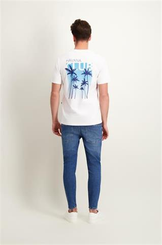 Biały bawełniany t-shirt męski 78051 - 455631