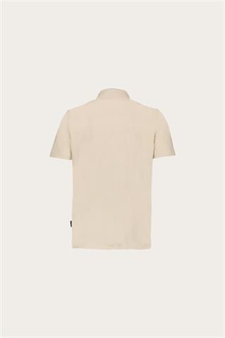 Beżowa bawełniana koszulka męska polo 74139 - 460031