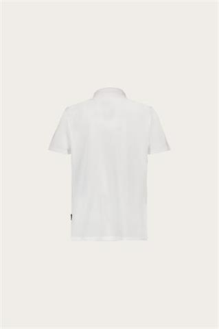 Biała bawełniana koszulka męska polo 74140 - 460051