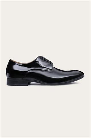 Czarne buty męskie ze skóry naturalnej 75121 - 471821