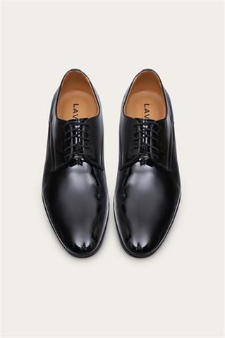 Czarne buty męskie ze skóry naturalnej 75121 - 471831