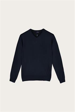 Granatowy sweter męski 74195 - 482781