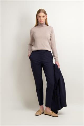 Granatowe damskie spodnie od garnituru virgin wool 86499 - 486551
