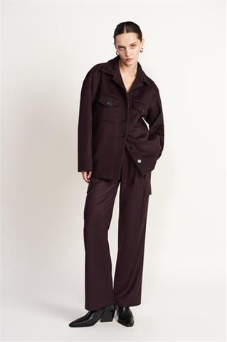 Bordowy overshirt 86731 - 491501