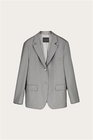 Szara marynarka z virgin wool 86715 - 495871