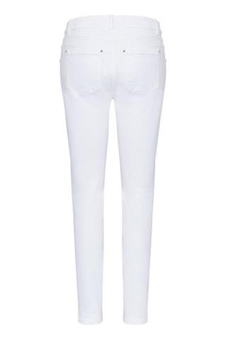 Białe spodnie damskie slim Kora 84692 - 49951