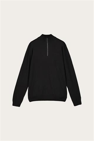 Czarny sweter męski z wełną 74231 - 503061
