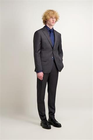 Szary wełniany garnitur męski 35347 - 508321