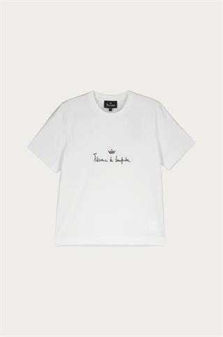 Biały bawełniany damski t-shirt 86838 - 517971