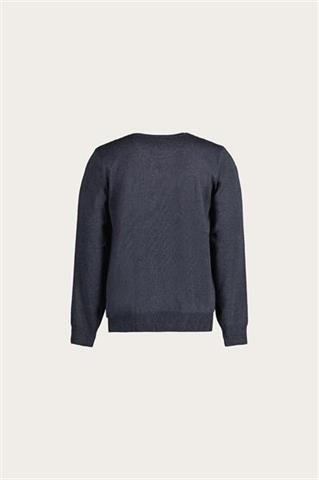 Granatowy sweter męski z bawełną 74063 - 546761