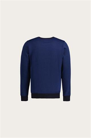Niebieski sweter męski z wełną 74054 - 546851