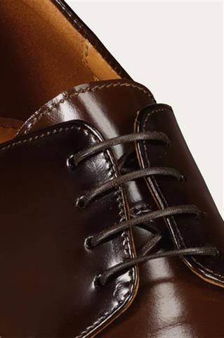 Brązowe buty męskie ze skóry naturalnej o wysokim połysku 75144 - 548061