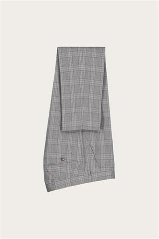 Szary garnitur męski z wełną i bawełną 35297 - 550571