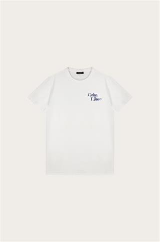 Biały bawełniany t-shirt męski 78051 - 557861