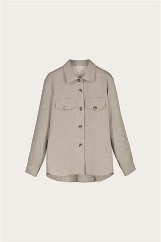 Beżowy overshirt 86725 - 560281