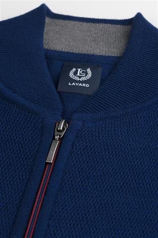 Granatowy sweter męski rozpinany 72877 - 56231
