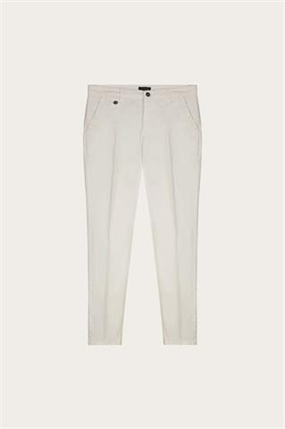 Ecru bawełniane spodnie męskie chinos 64998 - 574951