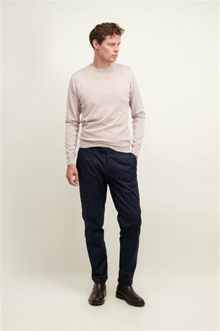Granatowe bawełniane spodnie męskie chinos 65012 - 581321