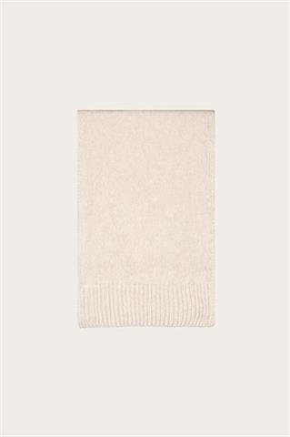 Szal damski z wełną merino w kolorze ecru 87147 - 600071