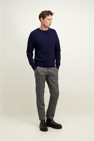 Granatowy sweter męski z wełną 74317 - 602341