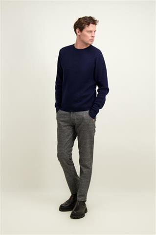 Granatowy sweter męski z wełną 74317 - 602351