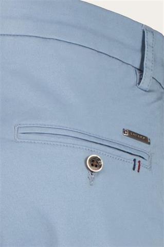 Niebieskie bawełniane spodnie męskie chinos 64197 - 610421