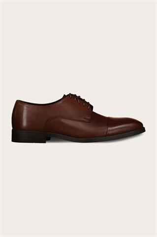 Brązowe skórzane buty męskie 58911 - 622971