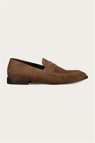 Brązowe zamszowe buty męskie 58914 - 623021