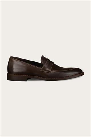 Brązowe skórzane buty męskie 58915 - 623051