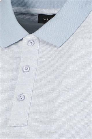 Niebieska bawełniana koszulka polo męska 74321 - 629801