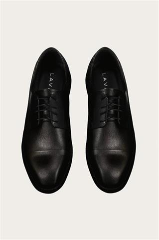 Czarne skórzane buty męskie 58909 - 630831