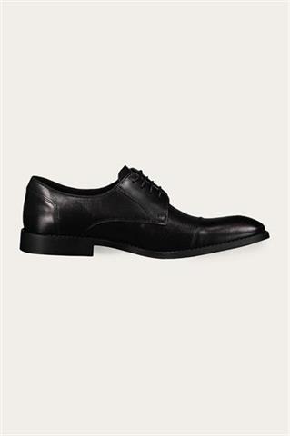 Czarne skórzane buty męskie 75129 - 632111