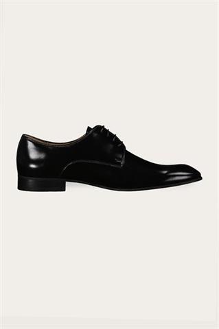 Czarne buty męskie ze skóry naturalnej 75146 - 632131